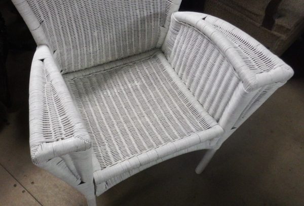 SILLÓN MIMBRE BLANCO