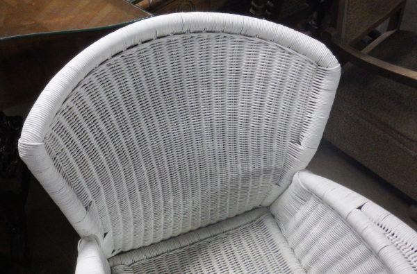 SILLÓN MIMBRE BLANCO